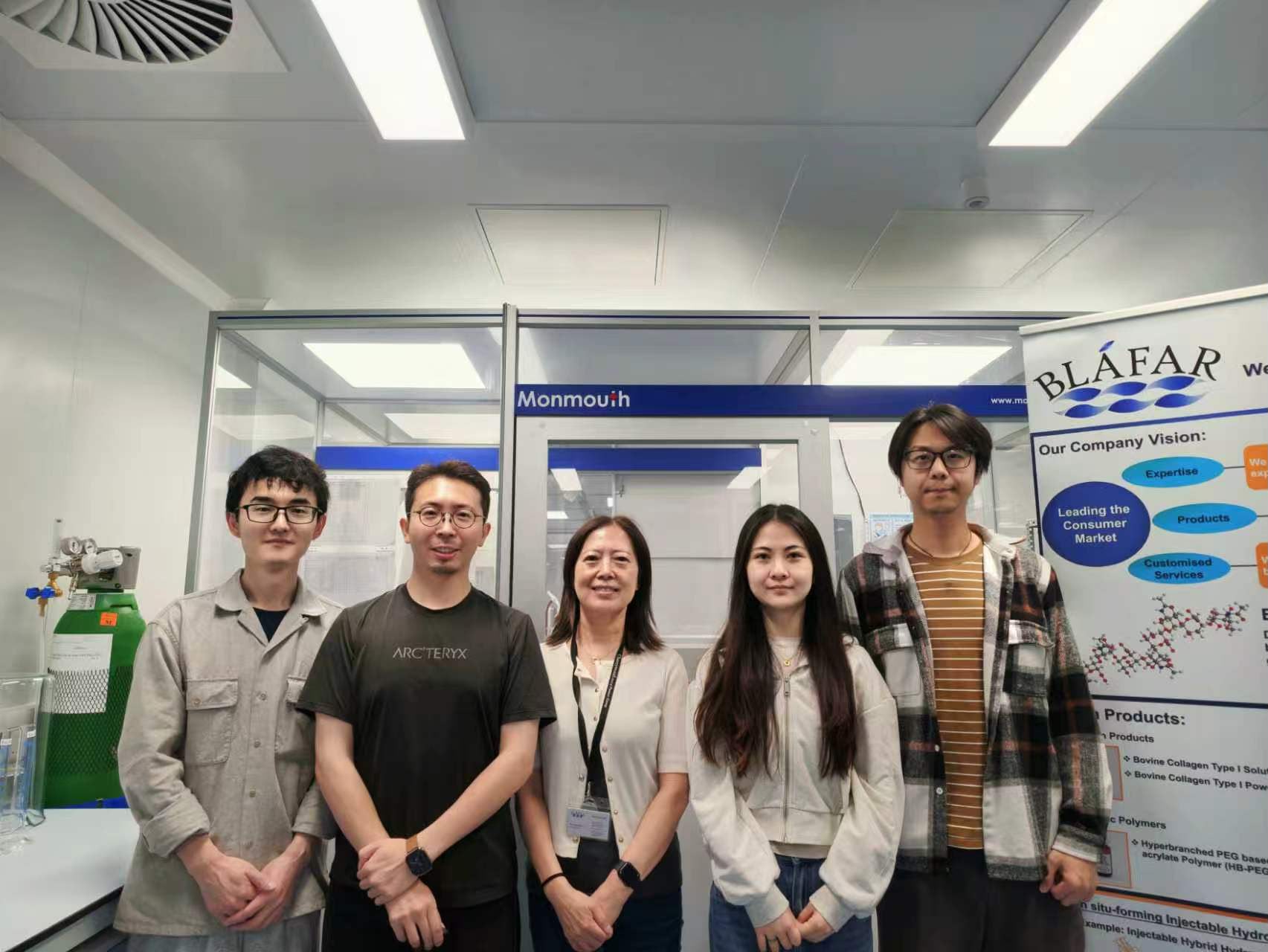 Blafar Ltd team in the laboratory.
